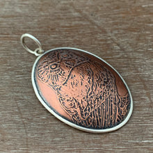 Load image into Gallery viewer, Etched Copper Pendant - Large Size