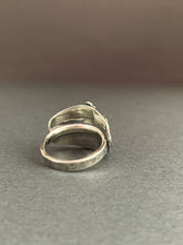 Load image into Gallery viewer, Small size 6 oak leaf and moon shield ring