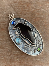 Load image into Gallery viewer, Obsidian Crow Necklace