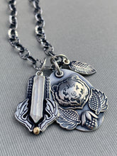 Load image into Gallery viewer, Sterling silver bear and crystal charms