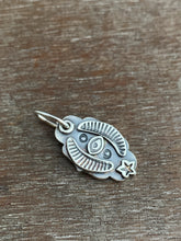 Load image into Gallery viewer, Silver eye charm