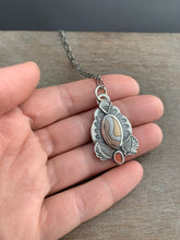 Load image into Gallery viewer, Agate and garnet charm