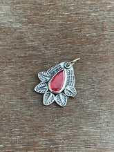 Load image into Gallery viewer, Garnet feather charm