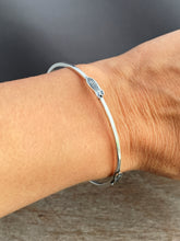 Load image into Gallery viewer, Sterling silver fish bangle