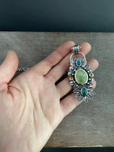 Load image into Gallery viewer, Multi stone elaborate pendant