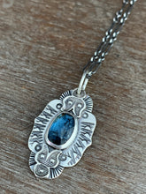 Load image into Gallery viewer, Moss kyanite charm necklace