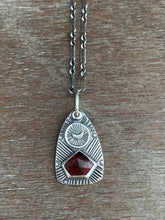 Load image into Gallery viewer, Purple tourmaline charm necklace
