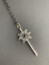 Load image into Gallery viewer, Large garnet cross