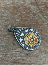 Load image into Gallery viewer, Small keum boo gold and silver pendant