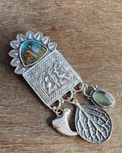 Load image into Gallery viewer, Plume agate medallion