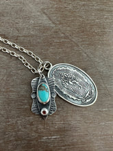 Load image into Gallery viewer, Our Lady of Guadalupe and turquoise charm set