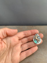 Load image into Gallery viewer, Peruvian opal and bronze horse pendant