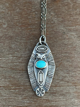 Load image into Gallery viewer, Owl pendant #11 - Turquoise