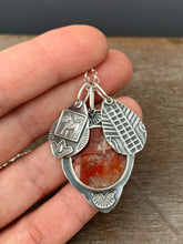 Load image into Gallery viewer, Red horn coral and lion charm collection