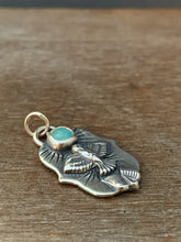 Load image into Gallery viewer, Small dove with Amazonite pendant