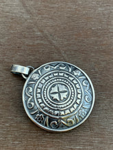 Load image into Gallery viewer, Amazonite in bronze double sided medallion