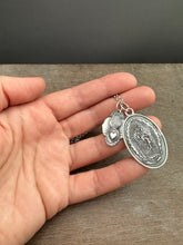 Load image into Gallery viewer, Our Lady of Guadalupe and Sacred Heart charm set