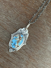 Load image into Gallery viewer, Kazakhstan lavender turquoise charm necklace