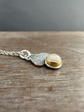 Load image into Gallery viewer, White moonstone flame pendant