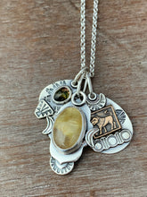 Load image into Gallery viewer, Rutilated quartz tourmaline and lion collection