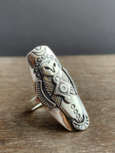 Load image into Gallery viewer, Size 8.5 owl ring