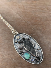 Load image into Gallery viewer, Dark Forest Raven Necklace #2