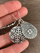 Load image into Gallery viewer, Silver Snowflake Charm set