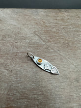 Load image into Gallery viewer, Citrine Sacred Heart charm