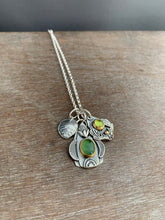 Load image into Gallery viewer, Serpentine and Peridot Charm Collection Set in 22k gold
