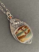 Load image into Gallery viewer, Wild horse with picture jasper pendant
