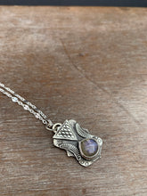 Load image into Gallery viewer, Purple Labradorite charm necklace set