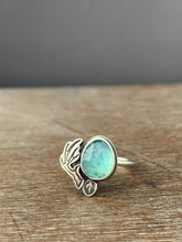 Load image into Gallery viewer, Peruvian Opal antler ring size 7