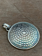 Load image into Gallery viewer, Silver fish parable pendant