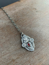 Load image into Gallery viewer, Owl pendant #3 - Garnet