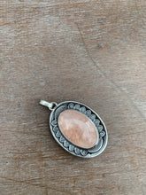 Load image into Gallery viewer, Rose Quartz double sided dragon egg medallion