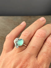 Load image into Gallery viewer, Peruvian Opal antler ring size 7