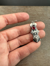 Load image into Gallery viewer, Garnet Bird charm