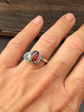 Load image into Gallery viewer, Tourmaline and rising sun ring size 8