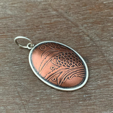 Load image into Gallery viewer, Etched Copper Pendant 2 - Medium Size