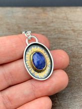 Load image into Gallery viewer, Tanzanite and gold pendant