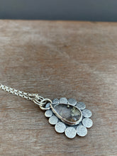 Load image into Gallery viewer, Small Quartz Medallion with Pyrite Inclusions