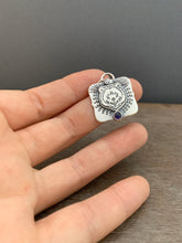 Load image into Gallery viewer, Small bear and iolite pendant