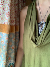 Load image into Gallery viewer, Mossy crow necklace