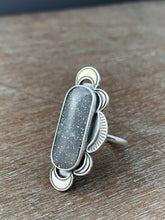 Load image into Gallery viewer, Pyrite in quartz with moon accents size 7