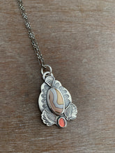 Load image into Gallery viewer, Agate and garnet charm