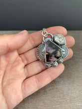 Load image into Gallery viewer, Melody Stone and herkimer Quartz Pendant