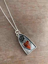 Load image into Gallery viewer, Rosarita and Cast Succulent Sacred Heart Pendant