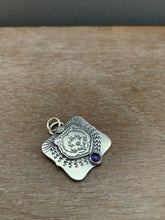 Load image into Gallery viewer, Small bear and iolite pendant