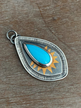 Load image into Gallery viewer, Sleeping beauty turquoise set in sterling silver