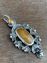 Load image into Gallery viewer, Orange Sapphire and Citrine Pendant